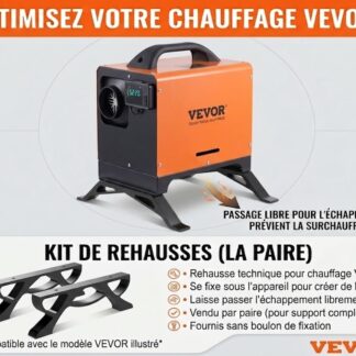 Pied rehausse chauffage Vevor 8kw Horizontal