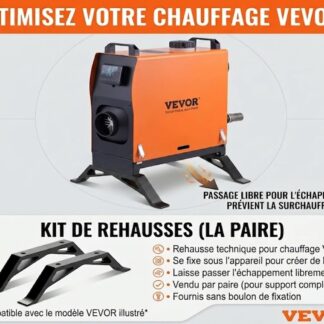 Pied rehausse chauffage Vevor 8kw Vertical