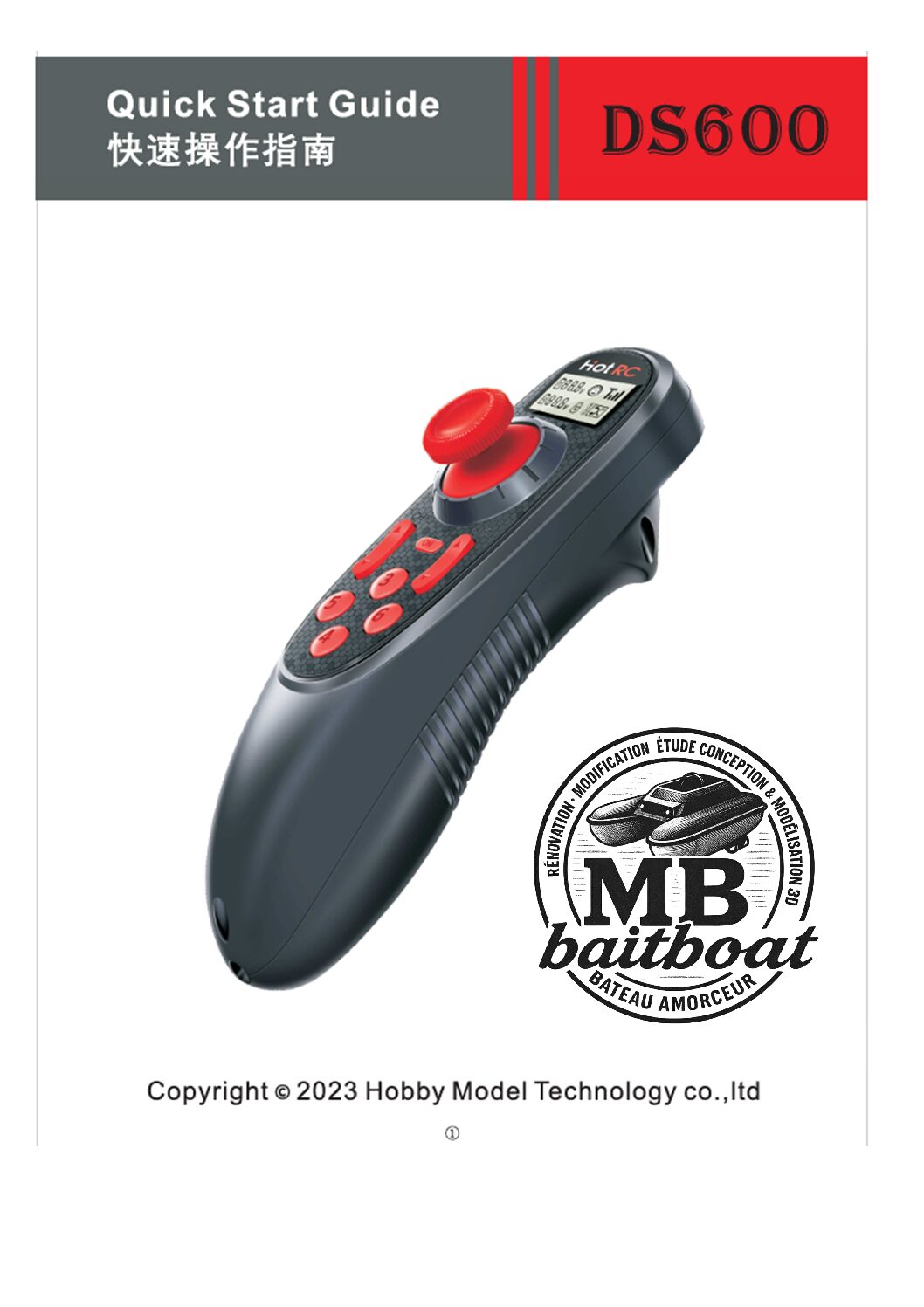 Telecommande Notice FR HOT RC DS600