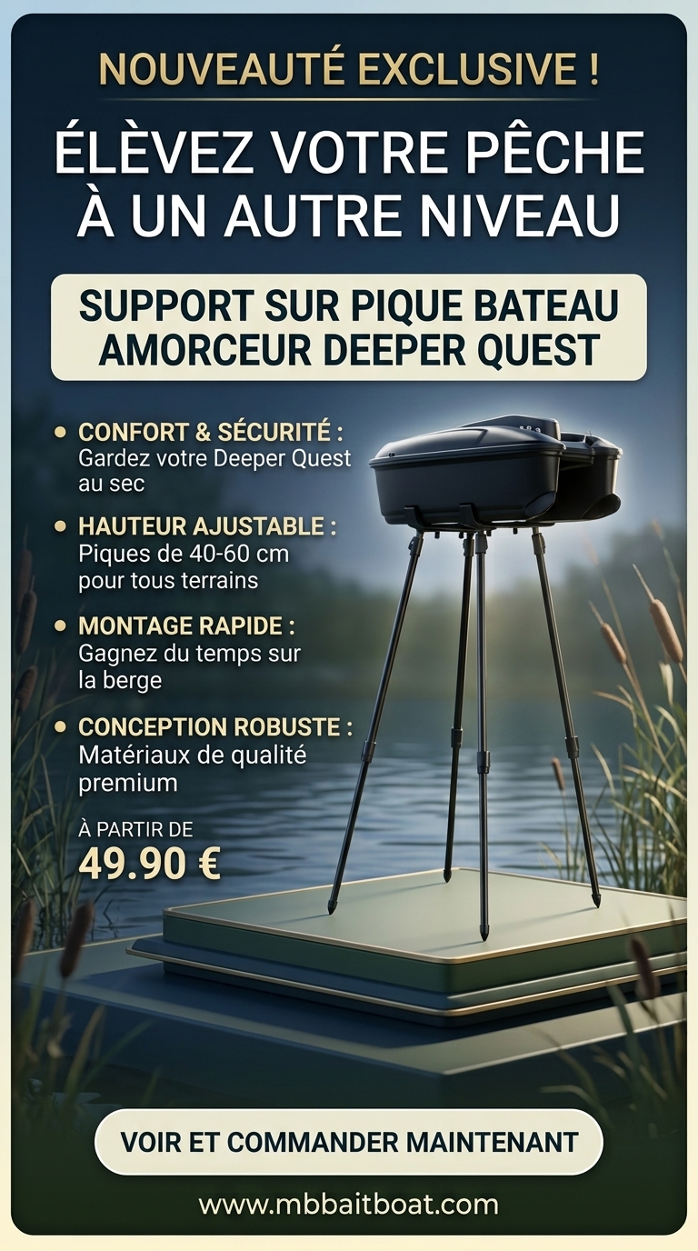 L’accessoire indispensable pour votre Deeper Quest : Le support de berge ultime